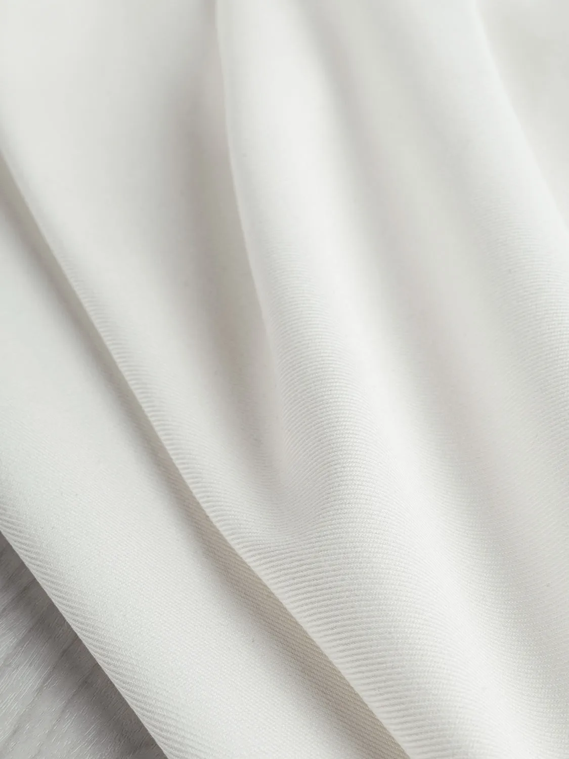 12.25 oz Organic Cotton Stretch Denim - White - Swatch