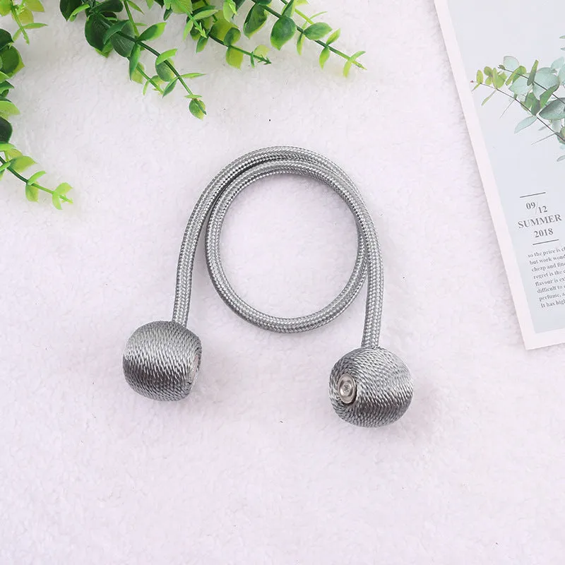 20 Colors Creative Punch-Free Curtain Magnetic Button Earphone Magnetic Buckle Rope