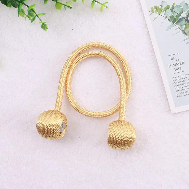 20 Colors Creative Punch-Free Curtain Magnetic Button Earphone Magnetic Buckle Rope