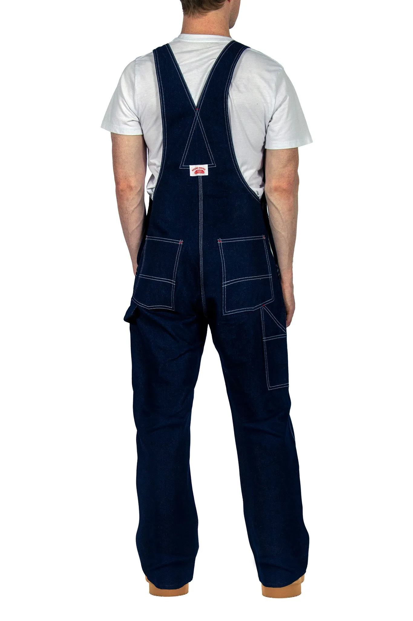 #980 Utility Zipper-Bib Blue Denim Overalls - IRREGULARS