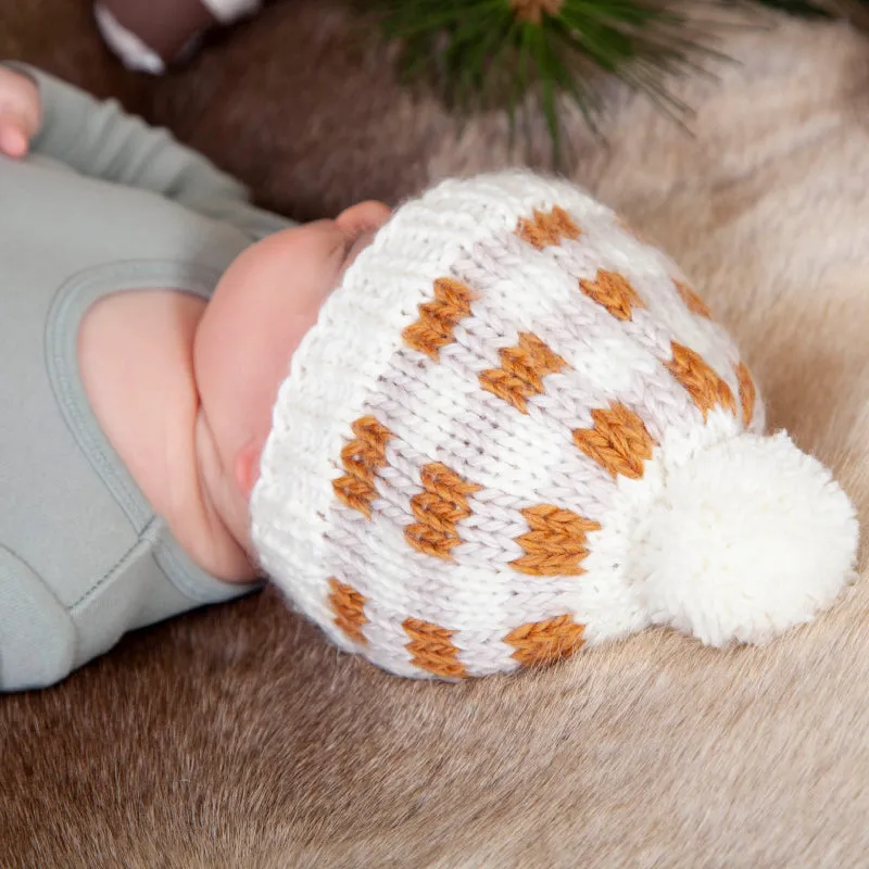 Acorn Checks Beanie - Caramel