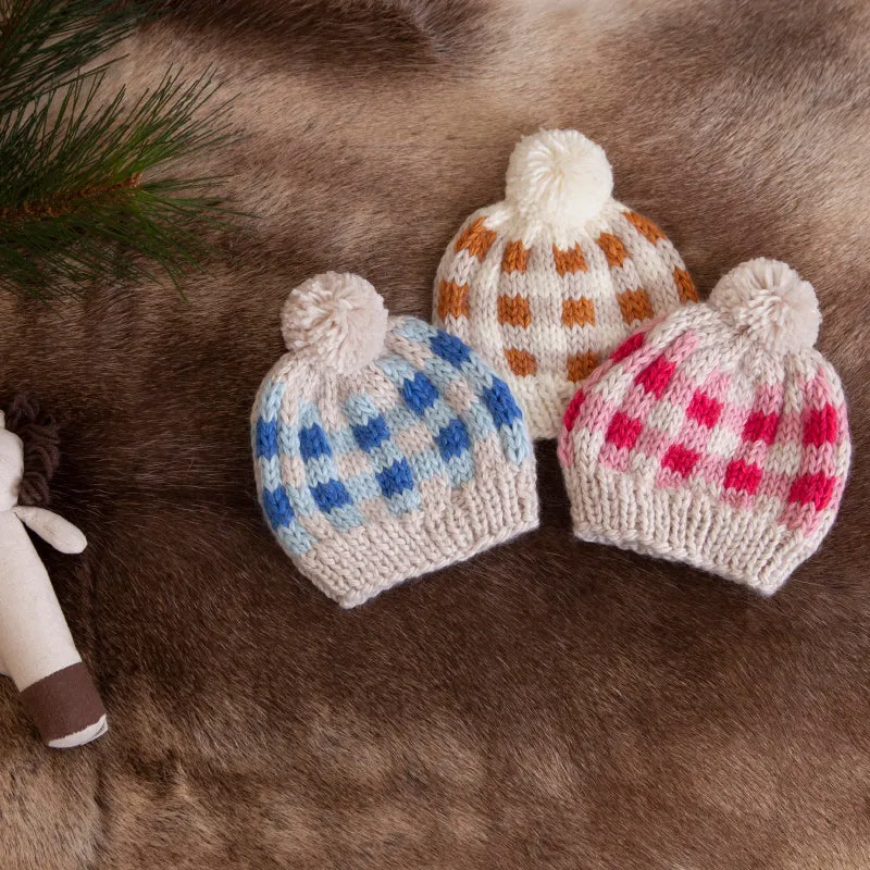 Acorn Checks Beanie - Caramel