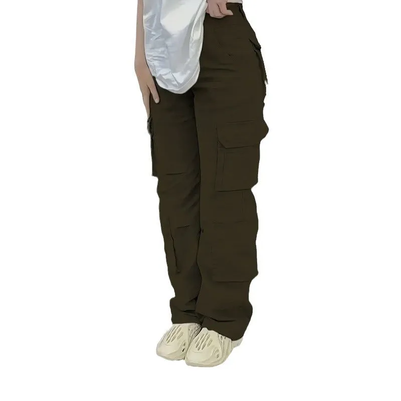 Aiertu guys clothing styles plus Size Baggy Women's Overalls Women's Spring and Autumn Loose Casual Trousers Ins