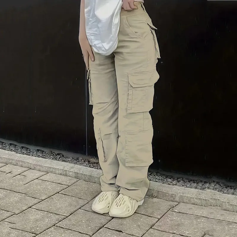 Aiertu guys clothing styles plus Size Baggy Women's Overalls Women's Spring and Autumn Loose Casual Trousers Ins