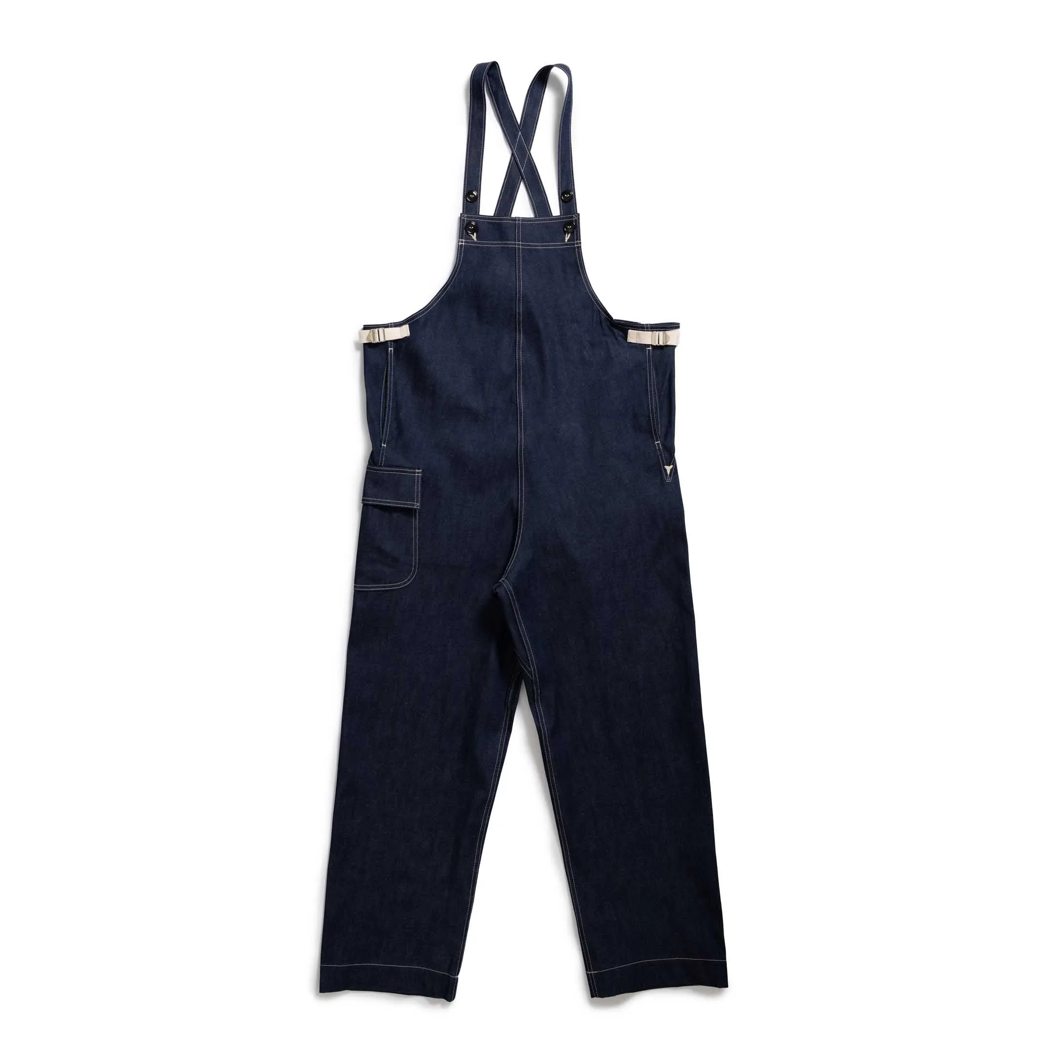 Anatomica USN Gunners Bib Overalls Indigo Denim