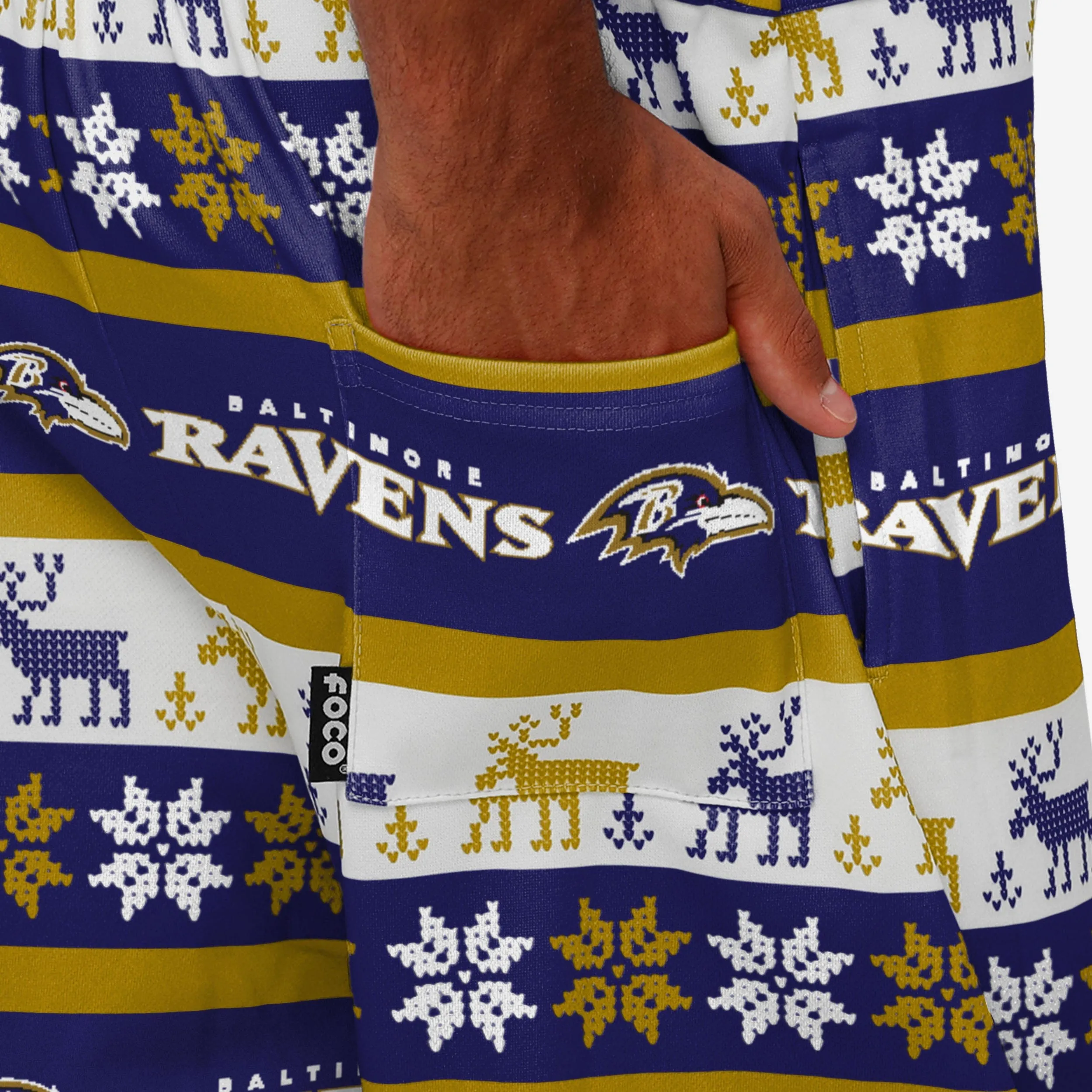 Baltimore Ravens Mens Ugly Home Gating Bib Overalls
