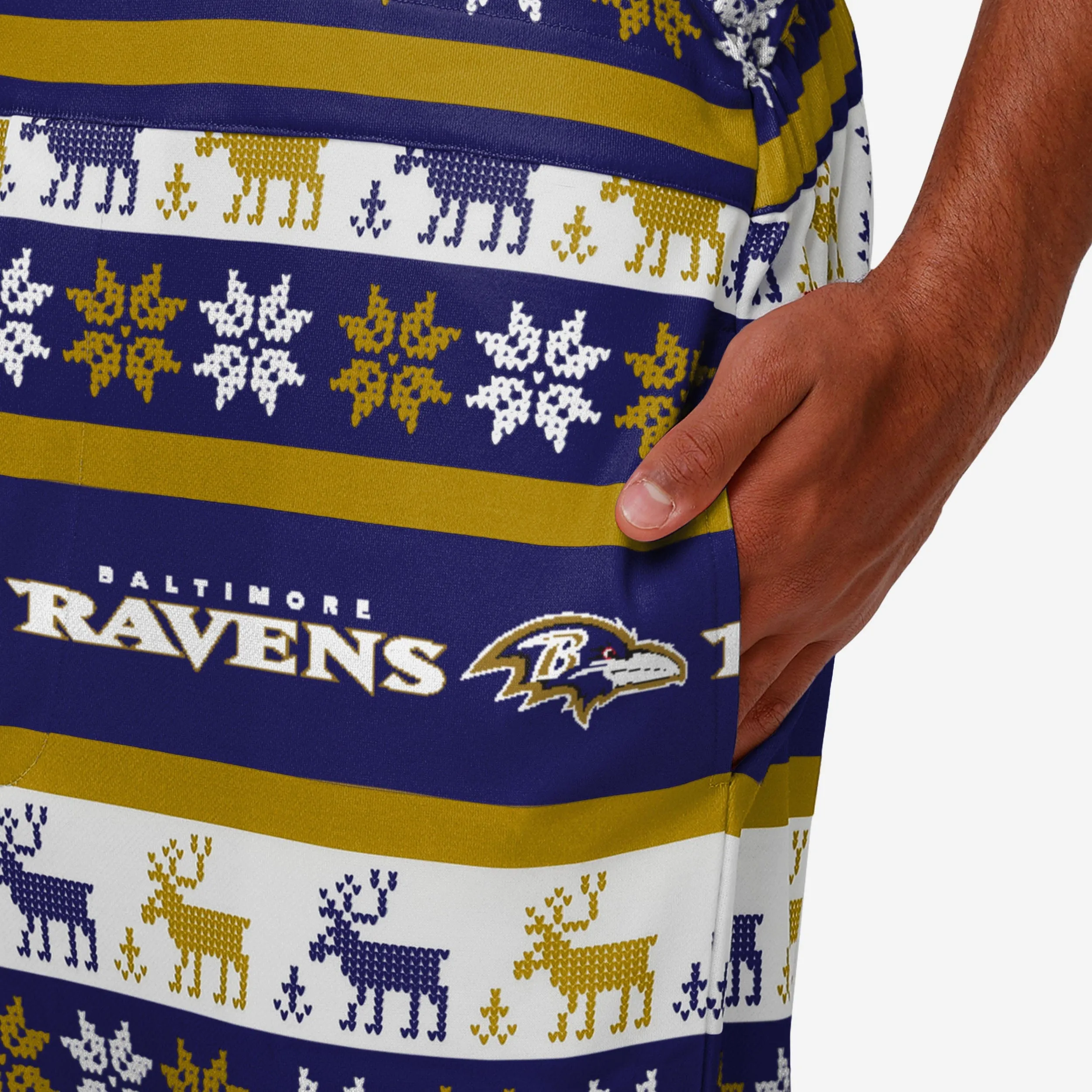 Baltimore Ravens Mens Ugly Home Gating Bib Overalls
