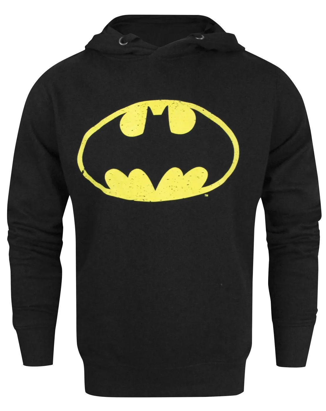 Batman Speckle Distressed Logo Men's Hoodie