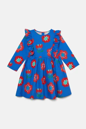 Big Flowers Kids Dress