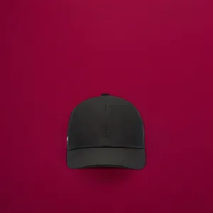 BLACK SILK BASEBALL CAP