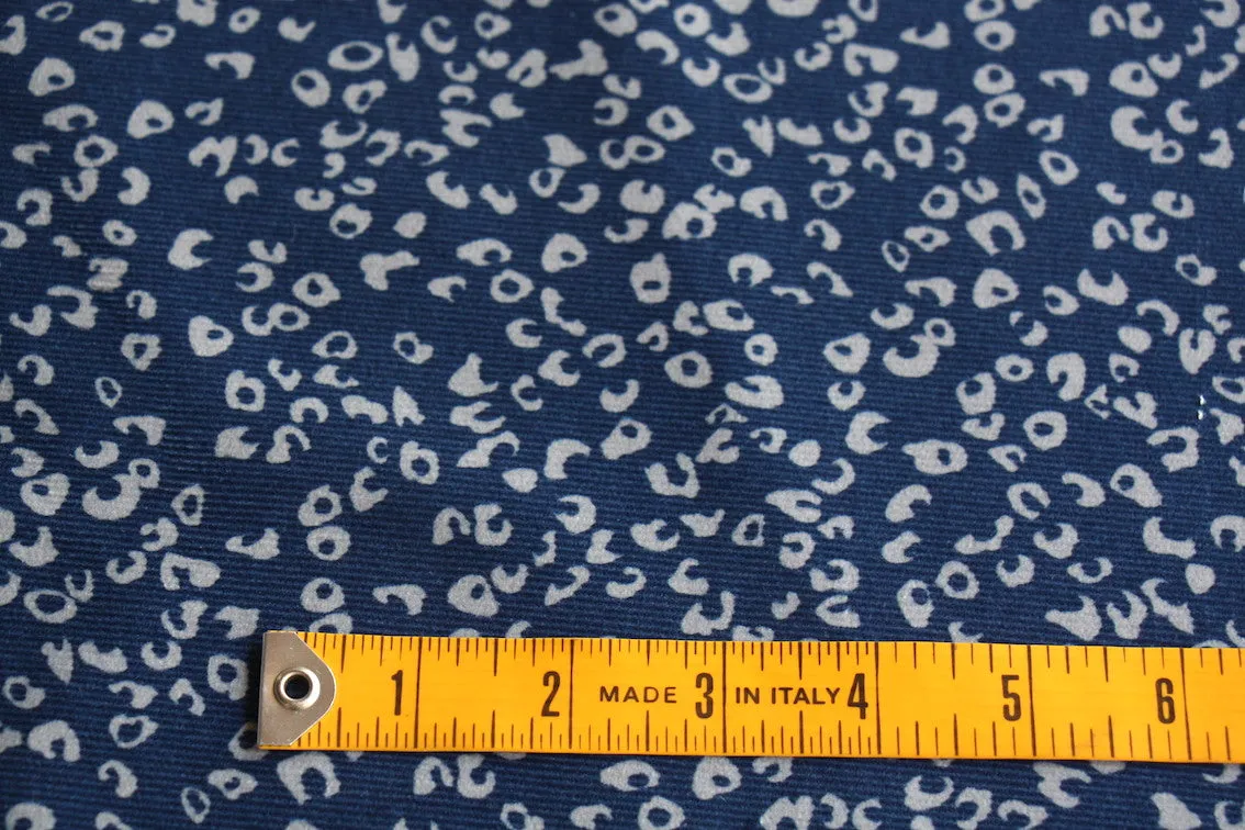 Blue Pods - Printed Corduroy