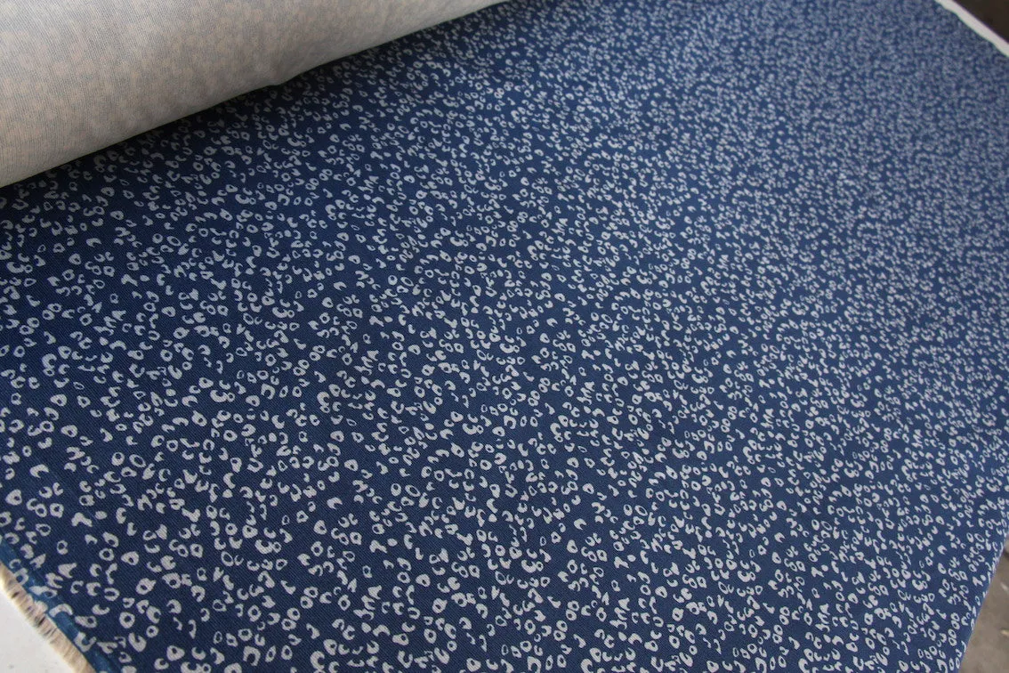 Blue Pods - Printed Corduroy