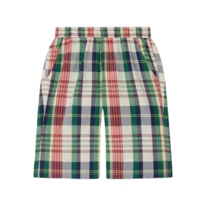 Bonpoint Conway Checked Cotton Shorts