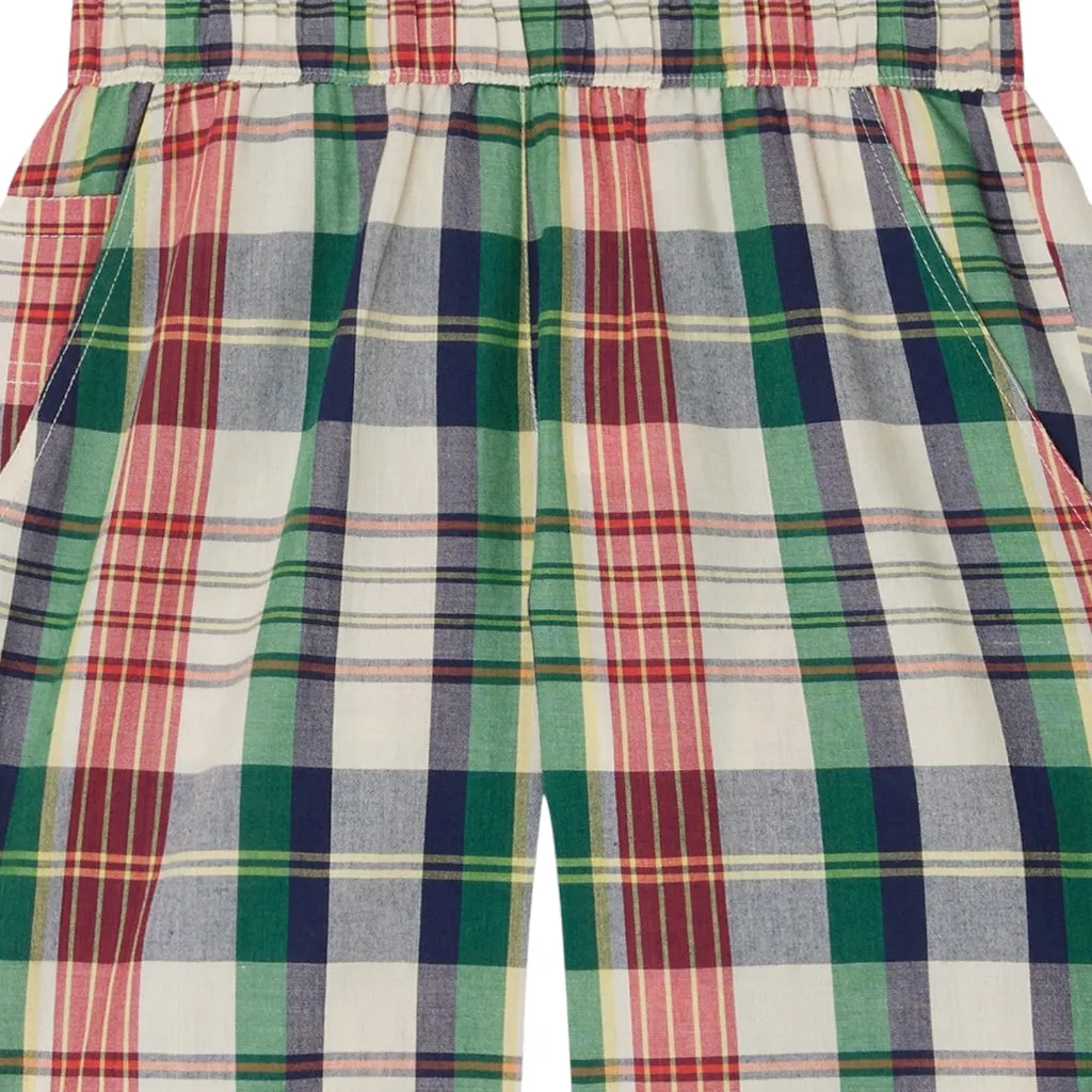 Bonpoint Conway Checked Cotton Shorts