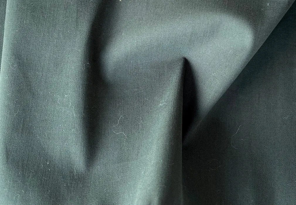 Bottle Green Sueded Stretch Cotton (Made in Italy)