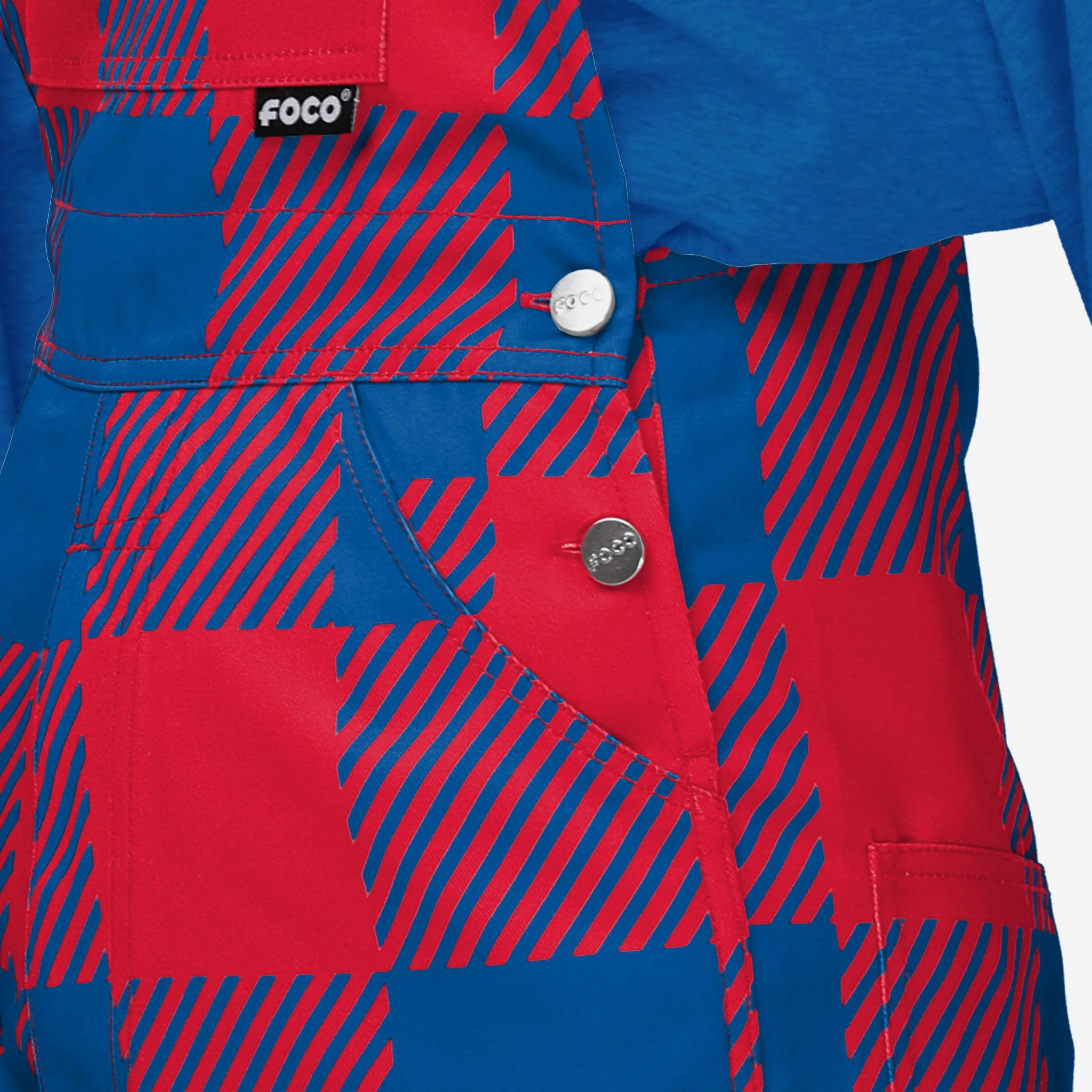 Buffalo Bills Womens Plaid Bib Overalls