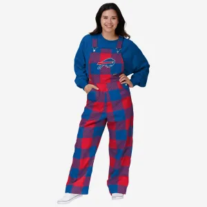 Buffalo Bills Womens Plaid Bib Overalls