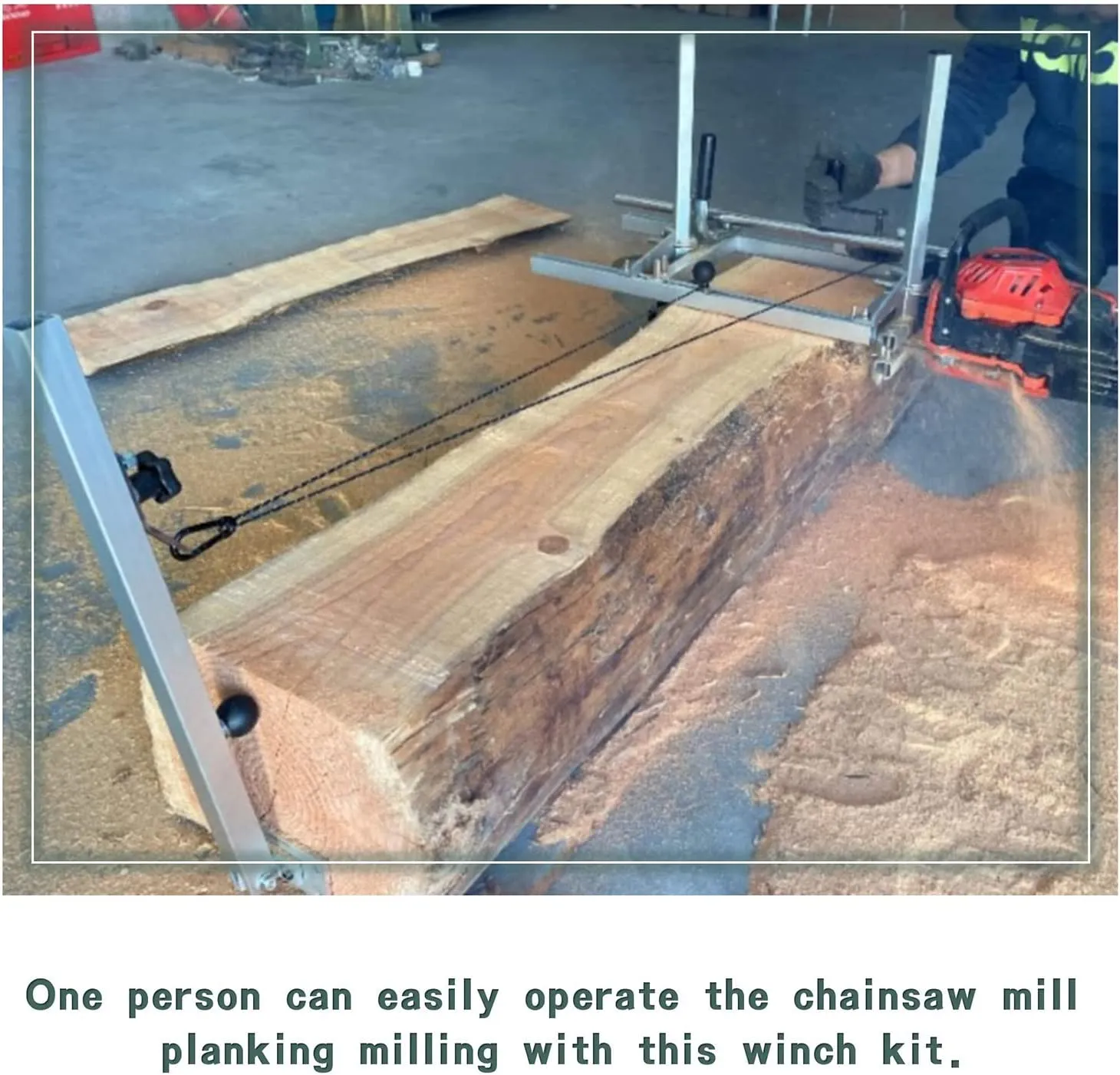 Chainsaw Mill Winch Kit With Winch And Lever Arm Anchor System I For Portable Sawmill And Saw Mill