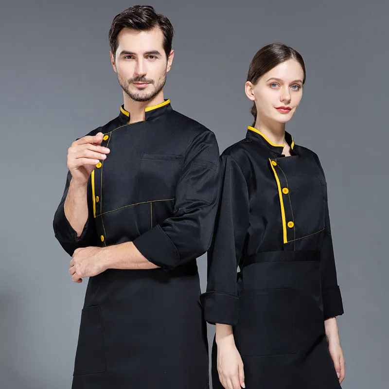 Chef's Overalls Men's Long Sleeve Autumn And Winter Clothes