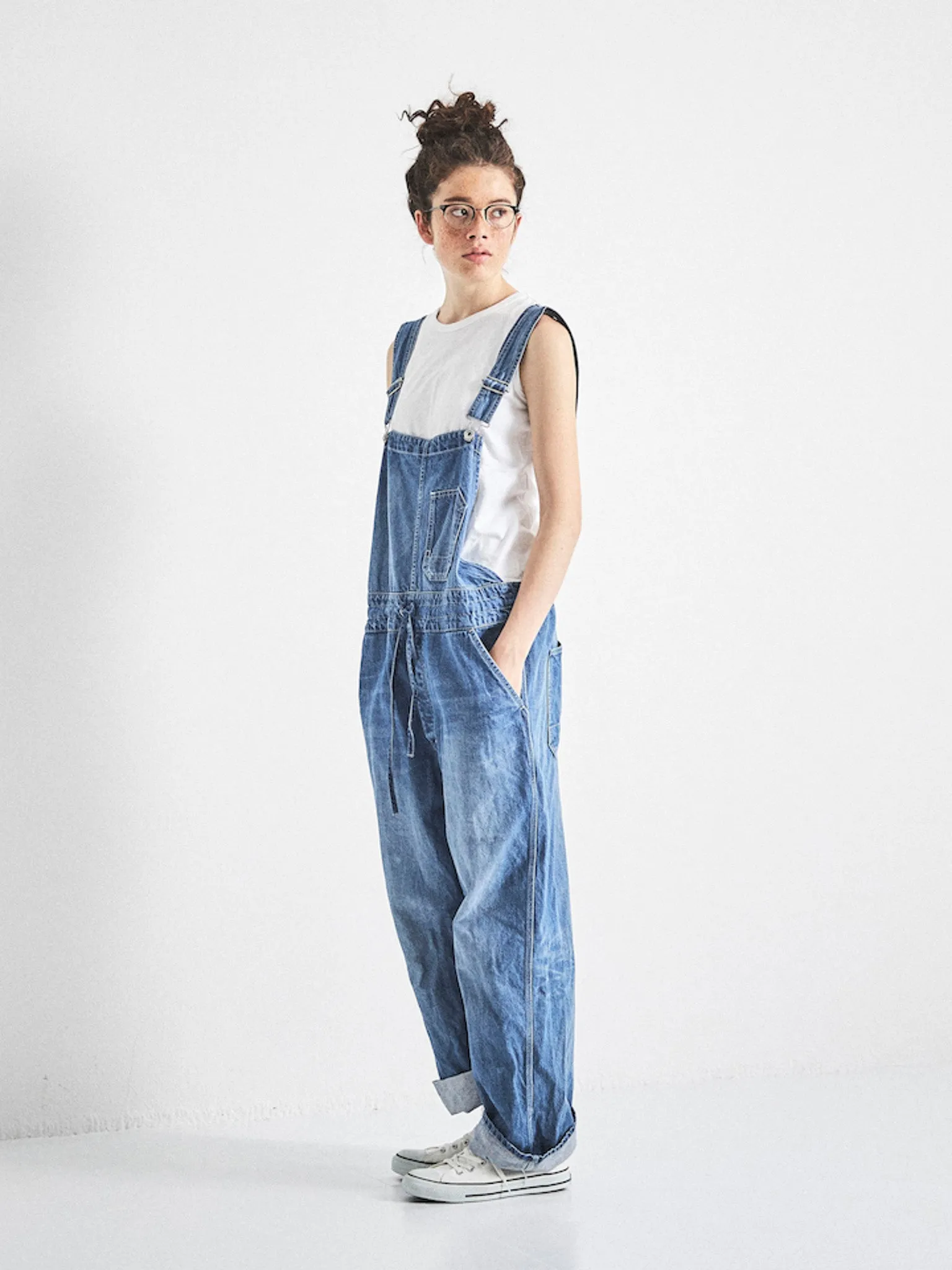 Cotton Overalls - Cream