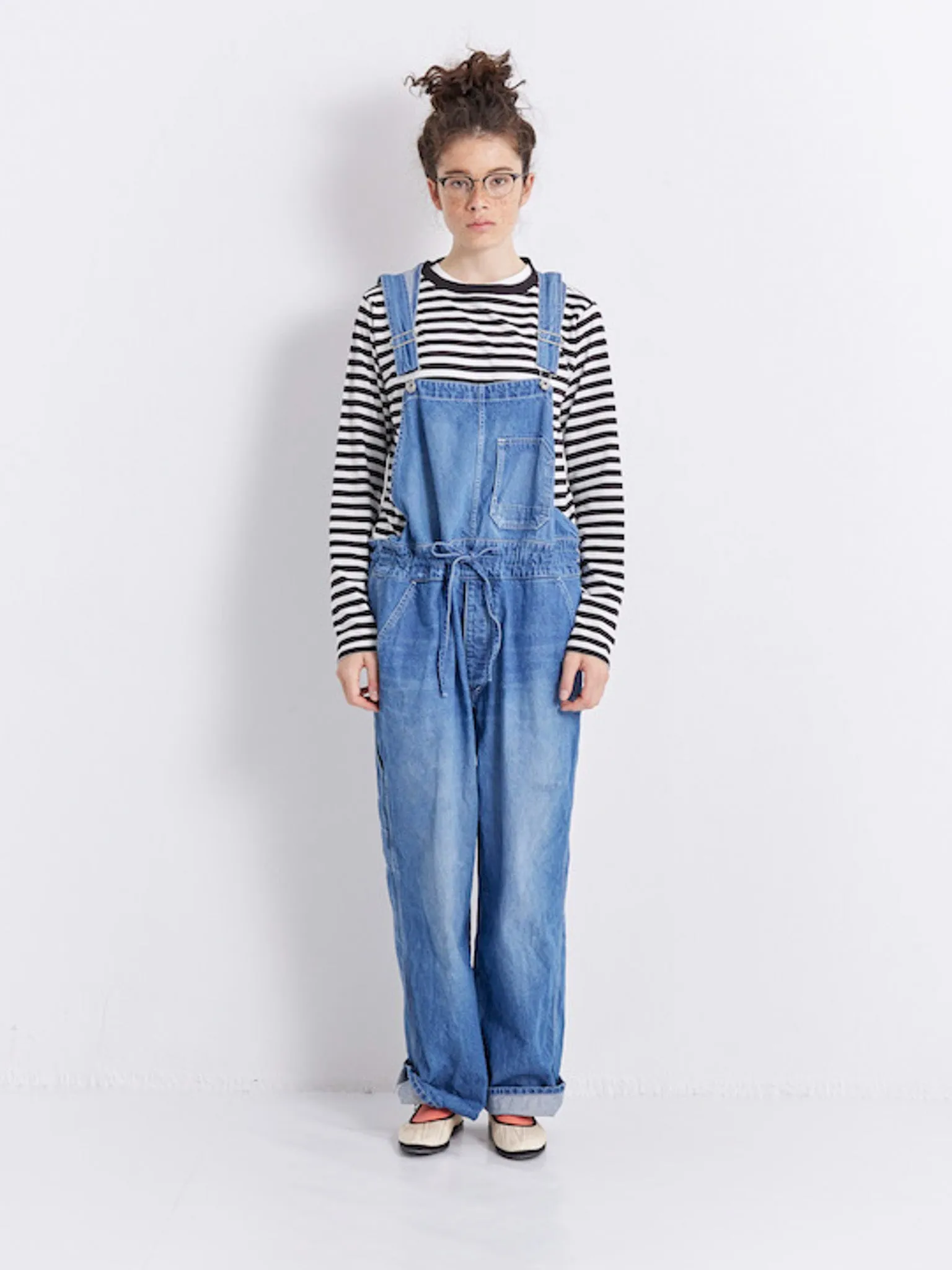 Cotton Overalls - Cream