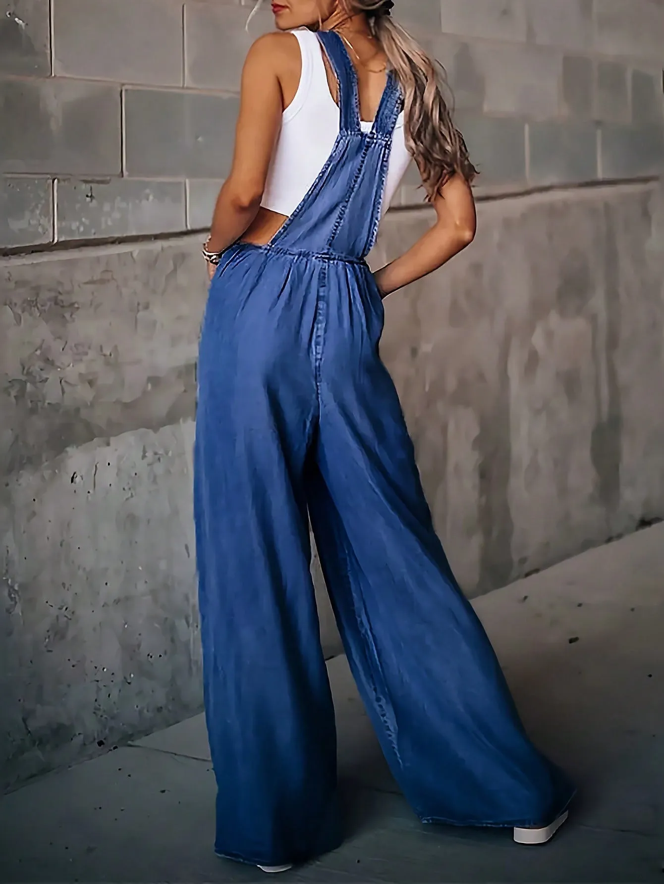Cowgirl Up Distressed Overalls