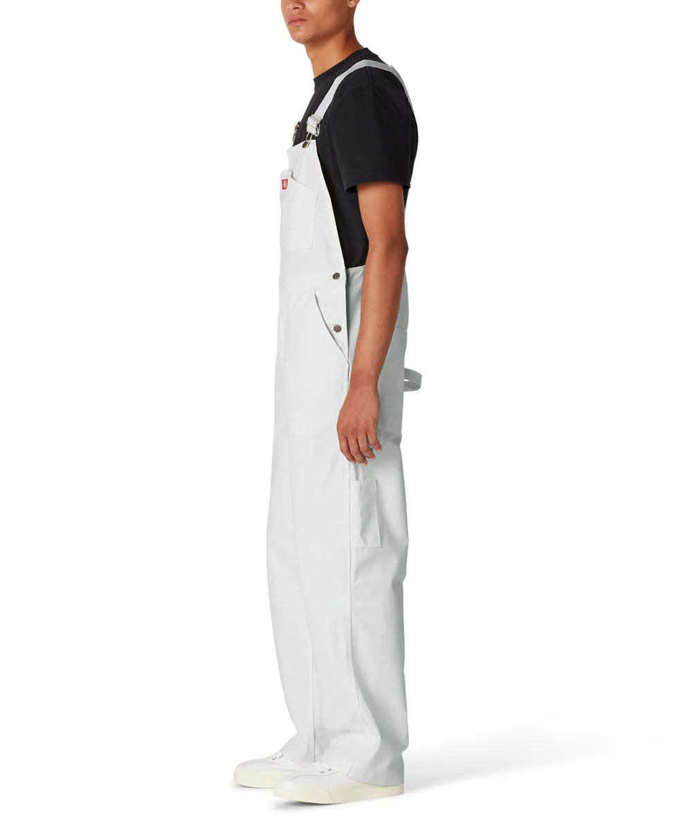 Dickies Men's White Painter's Bib Overalls - White