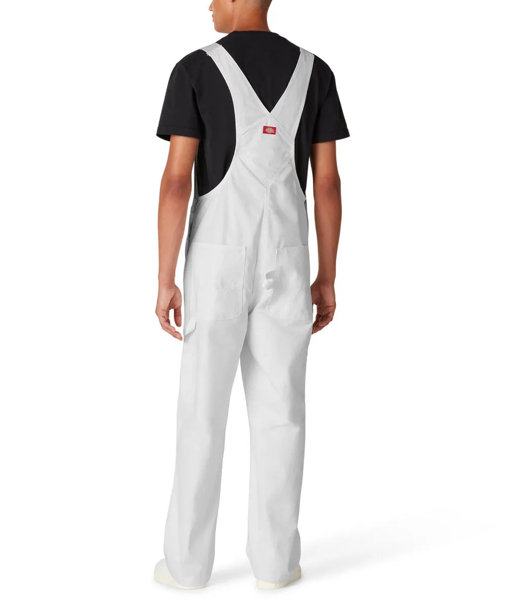 Dickies Men's White Painter's Bib Overalls - White