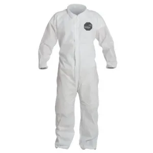 DuPont™ Proshield 10 Coveralls White with Elastic Wrists and Ankles, White, 5X-Large, PB125SW-5XL