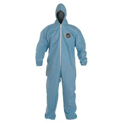 DuPont™ ProShield 6 SFR Coveralls with Attached Hood, Blue, X-Large, TM127S-XL