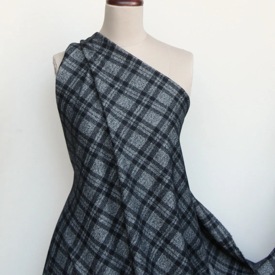 Ebony Grey Check Jersey