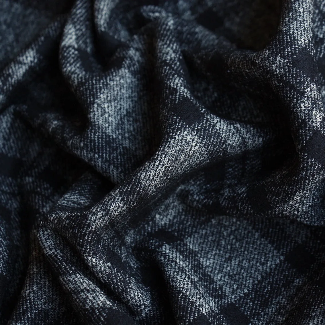 Ebony Grey Check Jersey