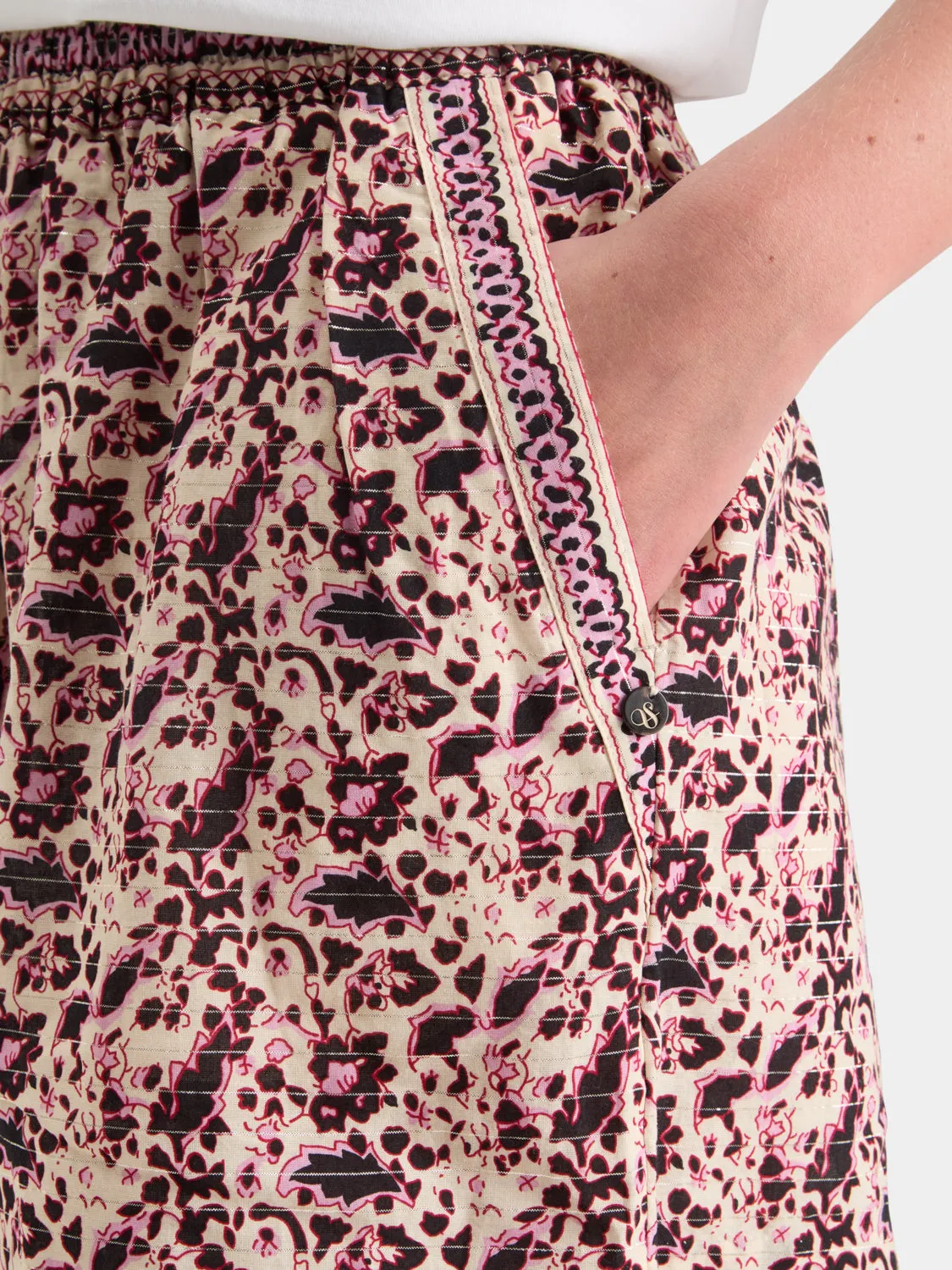 Floral printed shorts