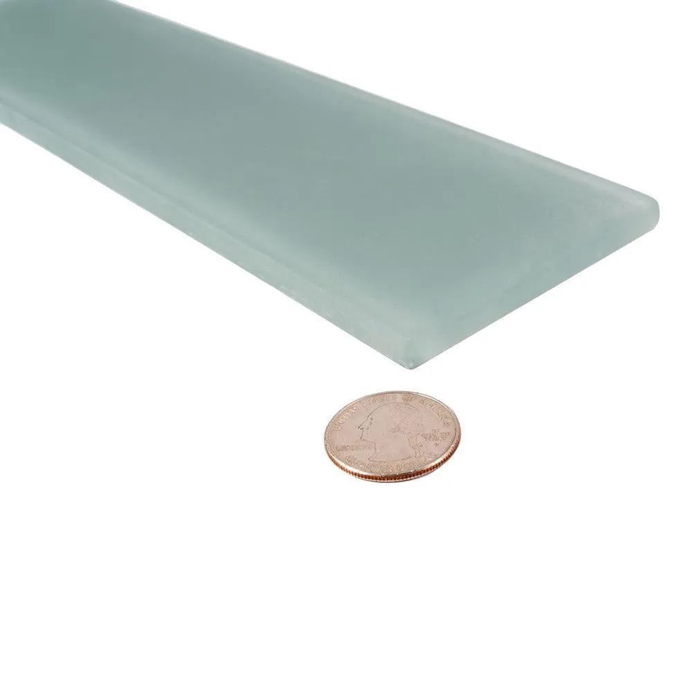 Glacier Gray 3x12 Frosted Gray Glass Tile