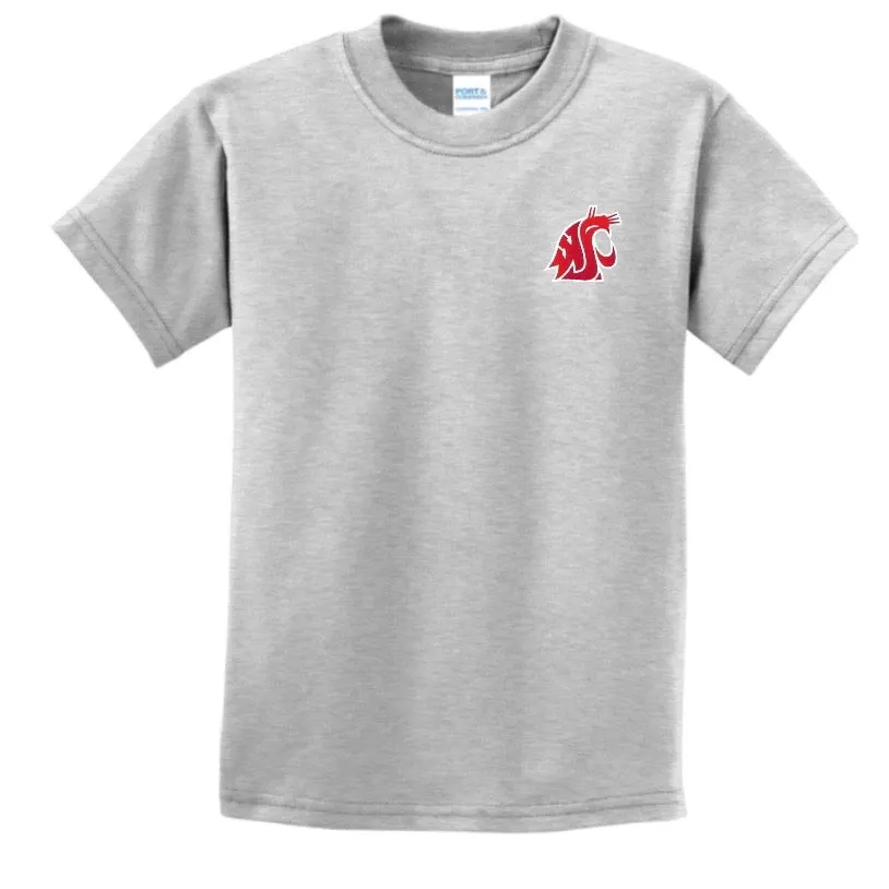 Gray Youth Embroidered Coug T-shirt