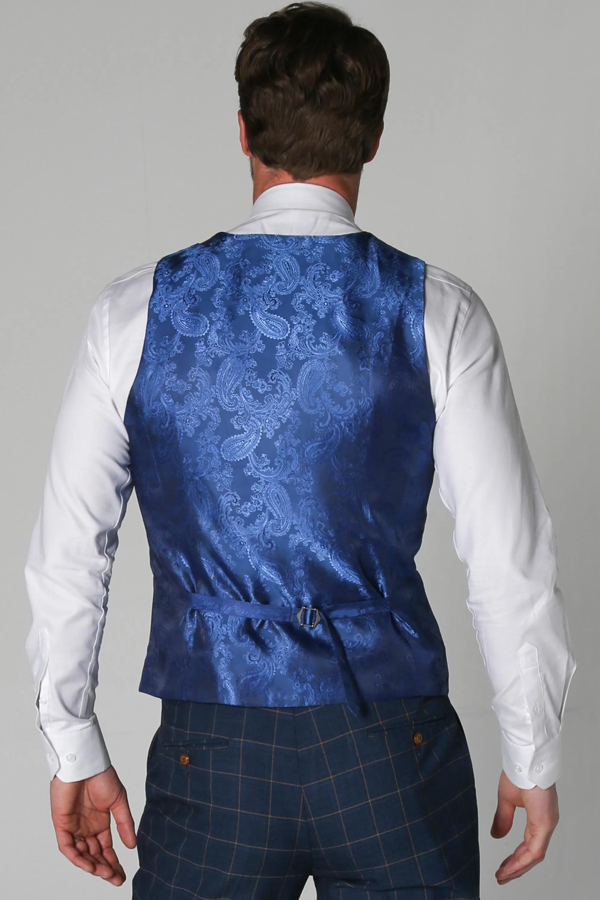 Hamleys - Men's Navy Check Waistcoat