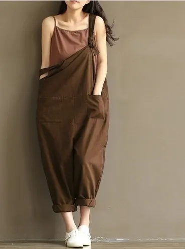 Hippie Casual Cotton Overalls