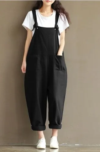 Hippie Casual Cotton Overalls