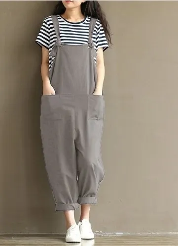 Hippie Casual Cotton Overalls