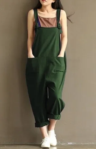 Hippie Casual Cotton Overalls