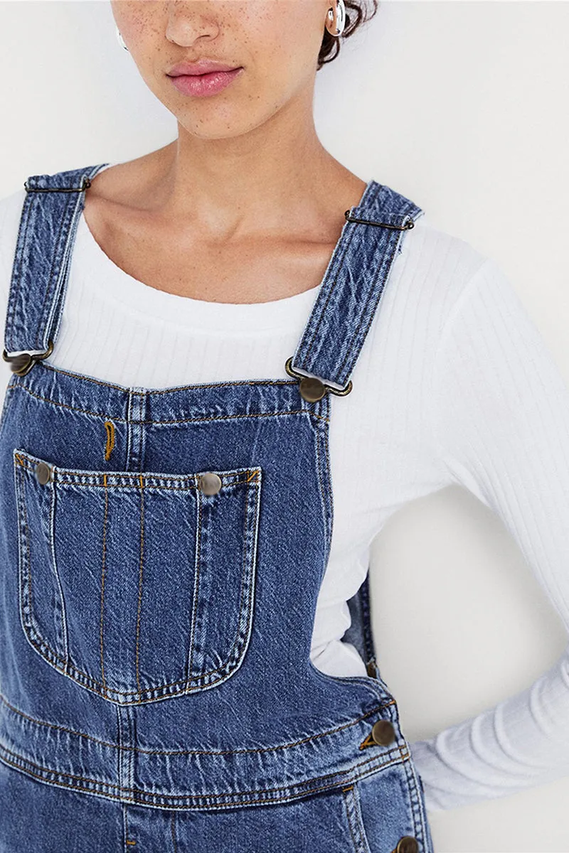 HWT1243 Classic Denim Overalls Pant
