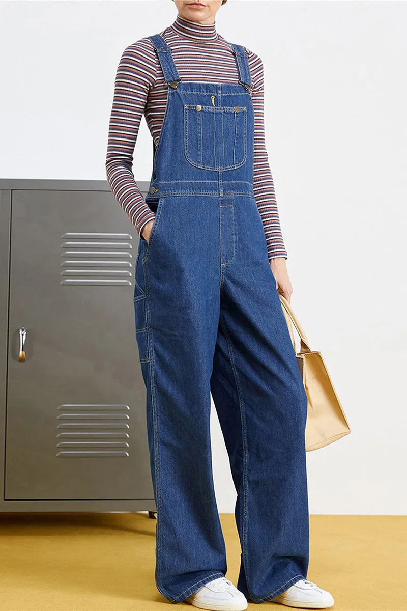 HWT1243 Classic Denim Overalls Pant