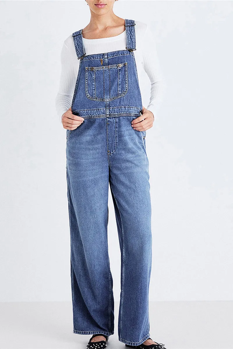 HWT1243 Classic Denim Overalls Pant