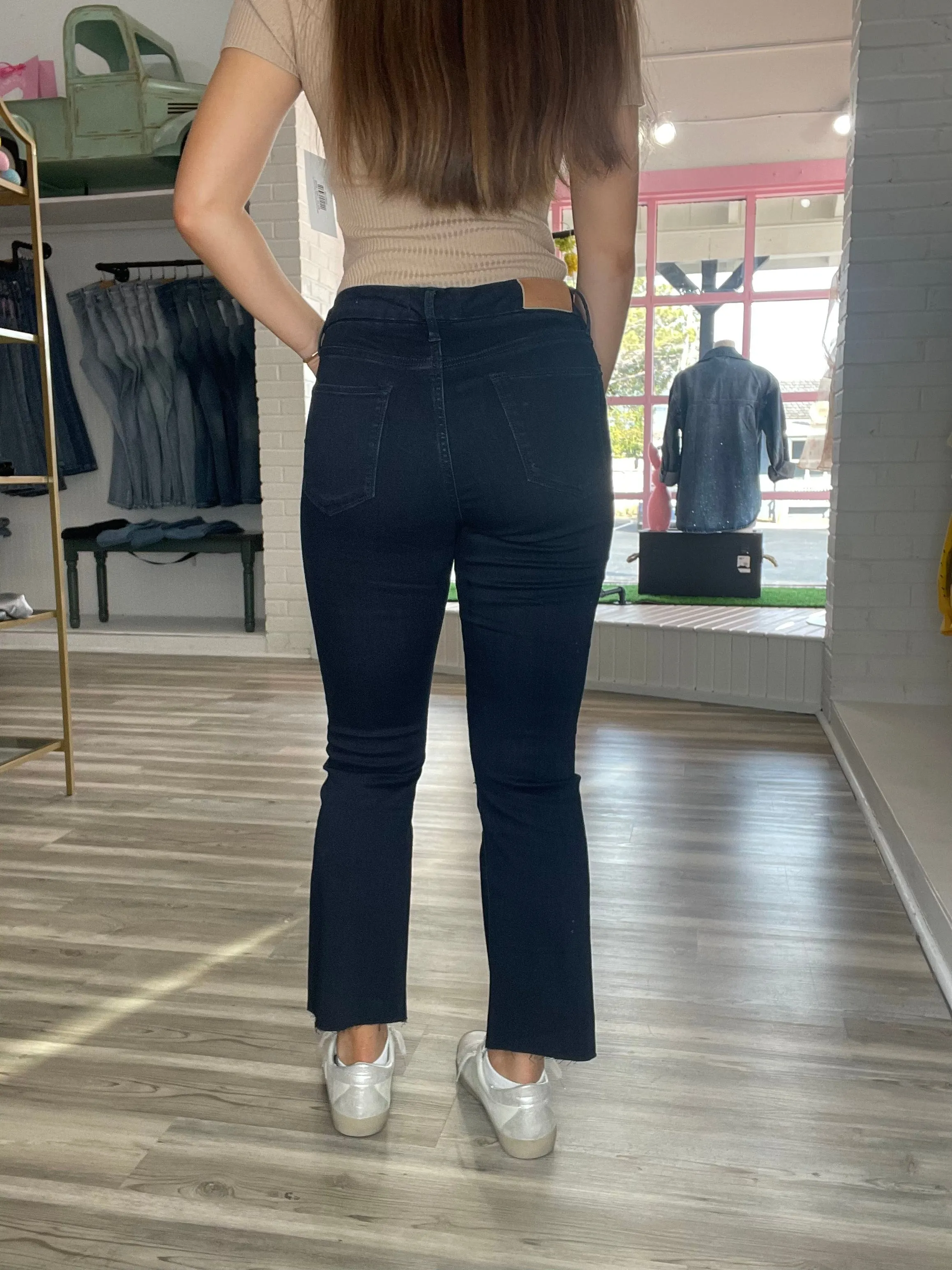 Jeanne Super High Rise Cropped Flare - Yorkville [Dear John Denim]