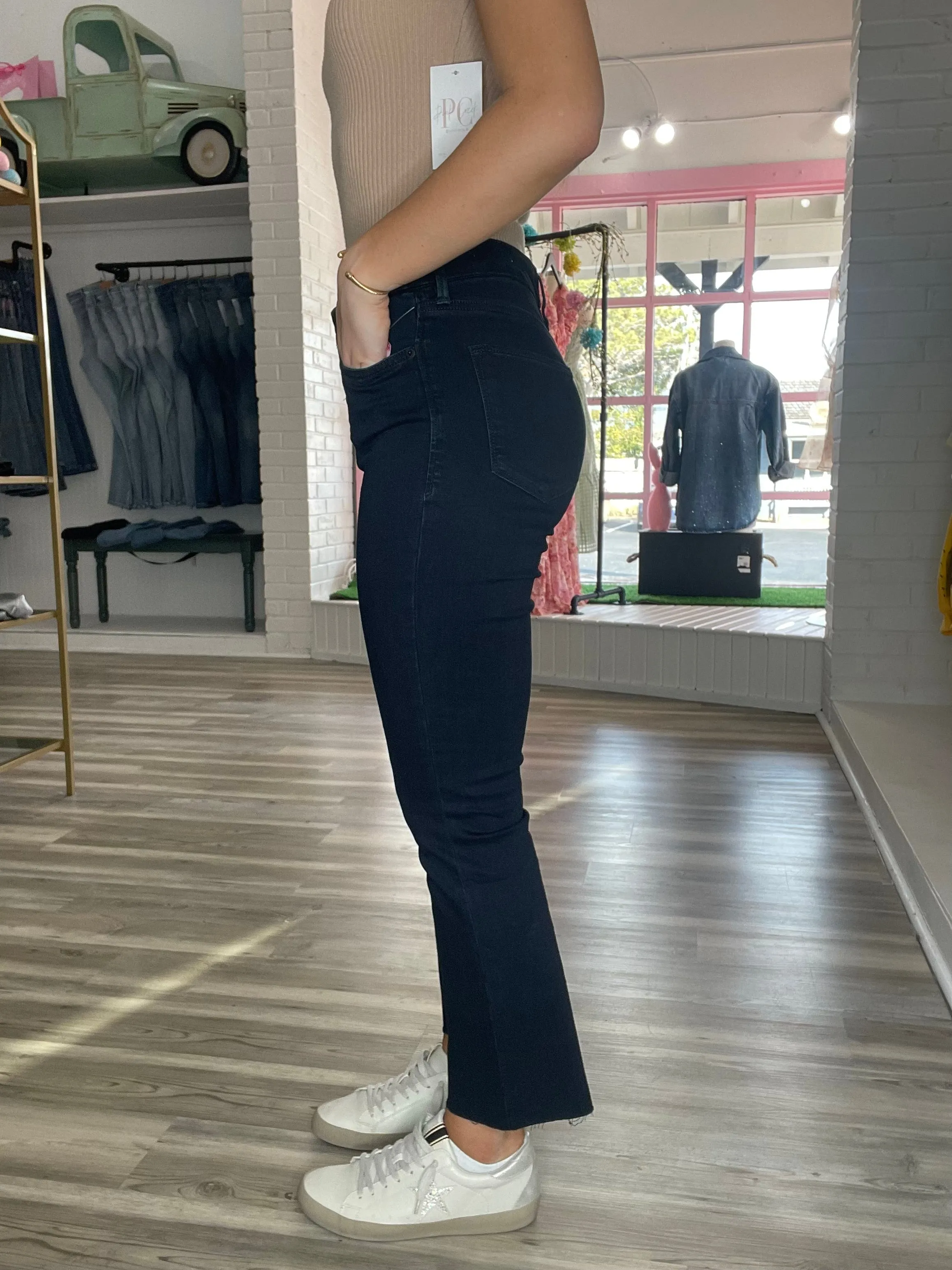 Jeanne Super High Rise Cropped Flare - Yorkville [Dear John Denim]