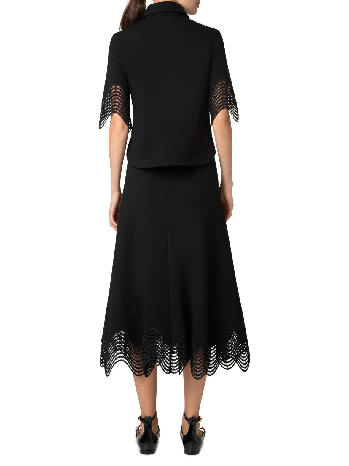 Jersey Shirt with Wave Lace
