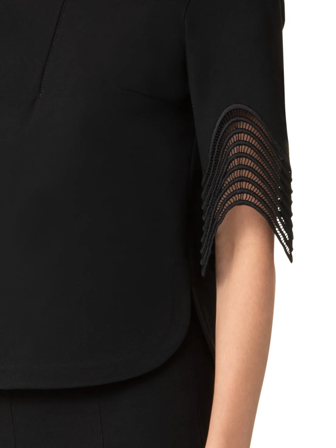 Jersey Shirt with Wave Lace