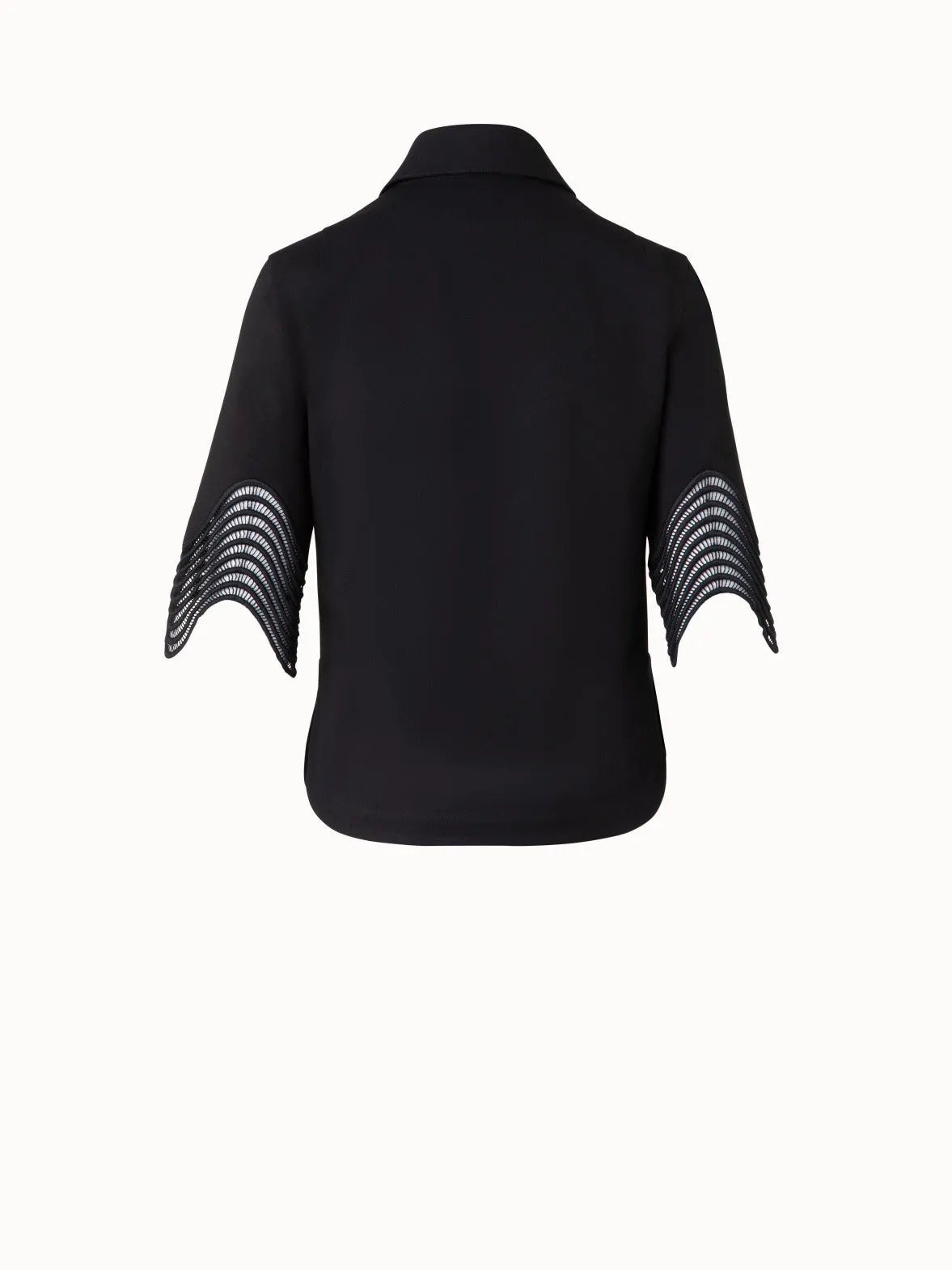 Jersey Shirt with Wave Lace