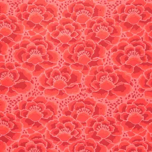 Kaffe Fassett Collective - February 2023 - Darker ColorwayTonal Floral Red Yardage