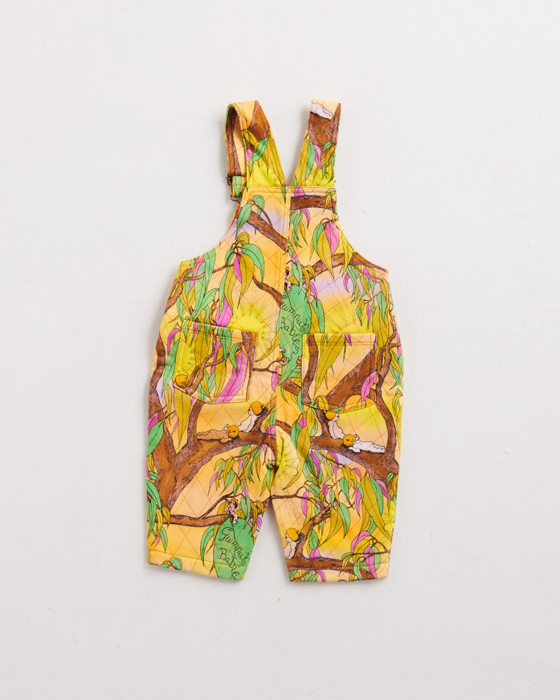 Kip&Co x May Gibbs Sunrise Delight Baby Quilted Fleece Overalls